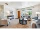 Inviting living room with neutral carpet, ample natural light, and comfortable seating at 6882 Moore St, Arvada, CO 80004