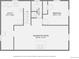 Floor plan of the lower floor, including a recreation room, bedroom, bathroom, and utility room at 6991 Warren Dr, Denver, CO 80221