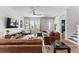 Sun-filled living room with cozy seating, large windows, and modern decor creates a welcoming atmosphere at 4774 Kittredge St, Denver, CO 80239
