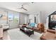 Bright and airy living room with modern decor, cozy seating, and natural light at 4774 Kittredge St, Denver, CO 80239