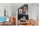 Stylish living room with unique decor and cozy seating area at 4774 Kittredge St, Denver, CO 80239