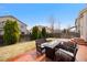 Backyard features an outdoor seating area with a fire pit at 13078 Monaco Way, Thornton, CO 80602