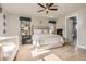 Spacious main bedroom with a fireplace and ensuite bathroom at 4586 Carefree Trl, Parker, CO 80134