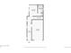 First floor layout featuring a garage, foyer, entry, bedroom and bathroom at 2162 S Ash St, Denver, CO 80222