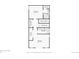 Third floor layout featuring two bedrooms, two bathrooms and laundry room at 2162 S Ash St, Denver, CO 80222