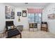 Bedroom with decoratively painted walls, large window and a guitar on the wall at 16278 E 105Th Way, Commerce City, CO 80022