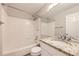 Bathroom with a bath and granite countertops at 2247 S Lima Ct, Aurora, CO 80014