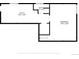 Floor plan showing the basement with a utility room and bathroom at 1497 S Garfield St, Denver, CO 80210
