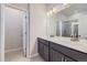 Modern bathroom with double vanity and walk-in shower at 2370 W 167Th Ln, Broomfield, CO 80023