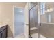 Bathroom with shower and access to bedroom at 2370 W 167Th Ln, Broomfield, CO 80023