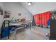 Cozy bedroom with a loft bed and creative decor, perfect for a space at 10177 E Peakview Ave, Englewood, CO 80111