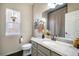 Bathroom with single sink,granite countertop and shower at 2640 Cache Creek Ct, Castle Rock, CO 80108