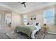 Serene main bedroom with neutral tones, plantation shutters and ensuite bathroom at 2640 Cache Creek Ct, Castle Rock, CO 80108