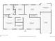 First floor plan with dimensions showcasing the kitchen, living room, bedrooms and garage at 6233 W 75Th Ave, Arvada, CO 80003