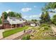 Large backyard with a covered patio, garden, shed and mature landscaping at 841 Beech St, Golden, CO 80401