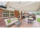 Covered patio featuring comfortable seating and dining areas at 841 Beech St, Golden, CO 80401