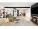 Bright living room featuring an open floor plan and modern furnishings at 401 S Ivy St, Denver, CO 80224