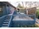 A backyard has multiple decks that are great for entertaining at 8079 W 67Th Ave, Arvada, CO 80004