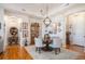 Bright dining room featuring a wood floor and elegant chandelier at 7865 Vallagio Ln # 308, Englewood, CO 80112