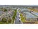 Aerial view of a residential neighborhood featuring manicured landscaping at 5800 Tower Rd # 610, Denver, CO 80249