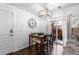 Small dining area with table and chairs, next to sliding glass doors at 9624 Martin Luther King Blvd, Denver, CO 80238