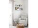 Cozy Bedroom with glider, side table, decorative pillows, and easy outdoor access at 1248 Ursula St, Aurora, CO 80011