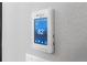 Close up of the smart thermostat that controls the radiant floor heating at 21102 E Stanford Dr, Aurora, CO 80015