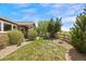 Wide backyard featuring manicured lawn and mature trees, creating a private and serene outdoor space at 21780 E Heritage Pkwy, Aurora, CO 80016