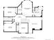 Floorplan of the second floor showing the bedrooms, bathrooms, and hall at 49 Dawn Heath Cir, Littleton, CO 80127