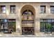 Midland Lofts entrance featuring an arched doorway and glass doors at 444 17Th St # 304, Denver, CO 80202