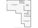 Unfinished basement floor plan showing dimensions and staircase at 11158 Carbondale St, Firestone, CO 80504