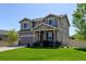 Charming two-story home with manicured lawn, covered porch, and attached garage at 11158 Carbondale St, Firestone, CO 80504