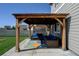Patio with pergola featuring outdoor seating, perfect for entertaining and relaxation at 11158 Carbondale St, Firestone, CO 80504