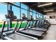 Fitness center featuring cardio machines with large windows offering scenic views of the outdoors at 4225 Ridgewalk Pt, Castle Rock, CO 80108