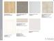 Design center samples of flooring, countertops, tile, and cabinet finishes, providing options to customize your home at 4225 Ridgewalk Pt, Castle Rock, CO 80108