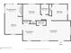 Layout of a two bedroom home with open kitchen, dining, and living area floorplan at 2550 Kendall St, Edgewater, CO 80214