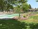 Outdoor community area offers a bocce ball court and neatly landscaped areas for residents to enjoy at 539 Wright St # 203, Lakewood, CO 80228