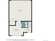 Floor plan featuring living room, garage, bath, and foyer at 5610 S Sycamore St, Littleton, CO 80120