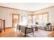 Bright living room showcasing hardwood floors and a comfortable sectional sofa at 626 Fillmore St, Denver, CO 80206