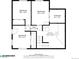 Floor plan of the home showcasing the layout of the bedrooms and utility room at 8701 Majestic View Dr, Conifer, CO 80433