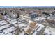 Aerial view showing a house's location in a residential neighborhood at 3780 Benton St, Wheat Ridge, CO 80212