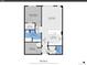 Floor plan showing a two-bedroom condo layout at 2200 S University Blvd # 511, Denver, CO 80210