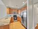 Modern kitchen with stainless steel appliances at 2200 S University Blvd # 511, Denver, CO 80210