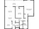 Detailed floor plan showcasing the layout of the living spaces, bedrooms, and bathrooms at 7420 E Quincy Ave # 304, Denver, CO 80237