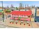 Aerial shot of Bonnie Brae Ice Cream, a neighborhood ice cream shop at 755 S Milwaukee St, Denver, CO 80209