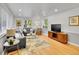Inviting living room with hardwood floors, large windows, and a comfortable seating area, perfect for relaxation and entertainment at 755 S Milwaukee St, Denver, CO 80209