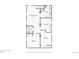 This is the basement floorplan, featuring a laundry room, bathroom, storage space, living space, and two bedrooms at 1462 Eudora St, Denver, CO 80220