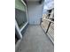 This balcony boasts ample space, a modern black railing, and natural light, perfect for relaxing outdoors at 16841 Askins Loop # 208, Parker, CO 80134