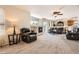 Inviting living room featuring a fireplace and plush seating for relaxation at 20336 E 48Th Dr, Denver, CO 80249