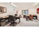 Spacious home office featuring multiple workstations, perfect for remote work or study at 18150 Martingale Rd, Monument, CO 80132